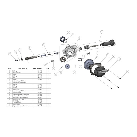 Second Stage Regulator Assembly